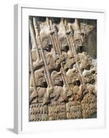 Detail of Limestone Plaque Knowns as Stele of the Vultures-null-Framed Giclee Print