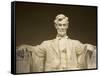 Detail of Lincoln Statue at Lincoln Memorial-Rudy Sulgan-Framed Stretched Canvas