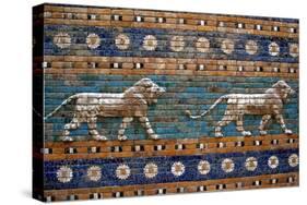 Detail of Lions on Ishtar Gate at Pergamon Museum-null-Stretched Canvas