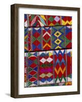 Detail of Local Weaving, Chichicastenango, Guatemala, Central America-Upperhall-Framed Photographic Print