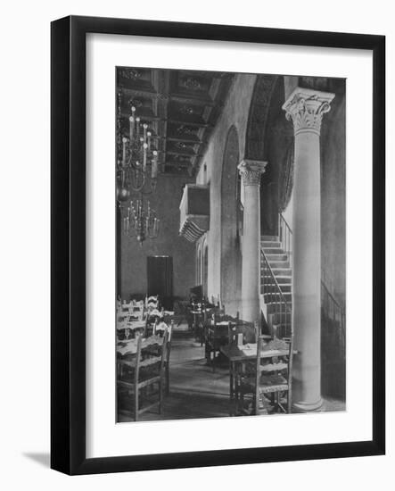 Detail of main dining room, University Club Building, Los Angeles, California, 1923-null-Framed Photographic Print