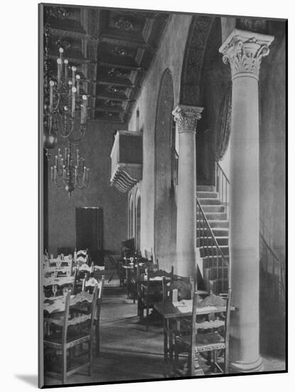 Detail of main dining room, University Club Building, Los Angeles, California, 1923-null-Mounted Photographic Print