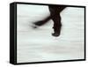 Detail of Male Figure Skater's Legs and Boots Spinning-Steven Sutton-Framed Stretched Canvas