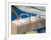 Detail of Male Gymnast Competing on the Pommel Horse, Athens, Greece-Steven Sutton-Framed Photographic Print