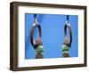 Detail of Male Gymnast Competing on the Rings, Athens, Greece-Steven Sutton-Framed Photographic Print