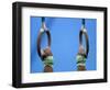 Detail of Male Gymnast Competing on the Rings, Athens, Greece-Steven Sutton-Framed Photographic Print