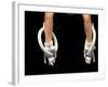 Detail of Male Gymnasts Hands on the Rings-Paul Sutton-Framed Photographic Print