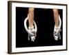 Detail of Male Gymnasts Hands on the Rings-Paul Sutton-Framed Photographic Print