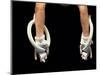 Detail of Male Gymnasts Hands on the Rings-Paul Sutton-Mounted Photographic Print