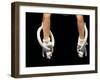 Detail of Male Gymnasts Hands on the Rings-Paul Sutton-Framed Photographic Print