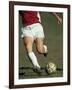 Detail of Male Soccer Player with the Ball-null-Framed Photographic Print