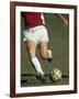 Detail of Male Soccer Player with the Ball-null-Framed Photographic Print