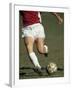 Detail of Male Soccer Player with the Ball-null-Framed Photographic Print