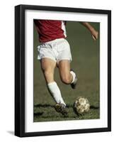 Detail of Male Soccer Player with the Ball-null-Framed Photographic Print