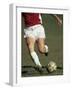 Detail of Male Soccer Player with the Ball-null-Framed Photographic Print