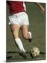 Detail of Male Soccer Player with the Ball-null-Mounted Photographic Print