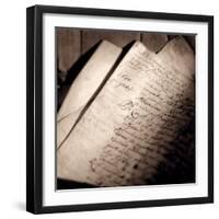 Detail of Manuscript-Edoardo Pasero-Framed Photographic Print