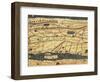 Detail of Map of Italian Peninsula, from Peutinger Table-null-Framed Giclee Print