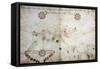 Detail of Map of North East Atlantic, from Nautical Atlas, 1571-Joan Martines-Framed Stretched Canvas