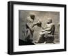 Detail of Marble Relief Portraying Euripides Receiving Tragic Mask as Sign of Acknowledgment-null-Framed Giclee Print