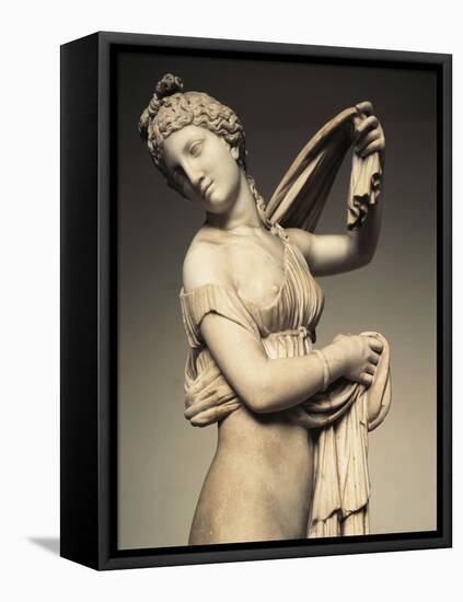 Detail of Marble Statue known as Farnese Venus or Aphrodite Kallipygos-null-Framed Stretched Canvas