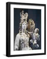 Detail of Marble Statue of Tyche, Goddess of Fortune, from Prusias Ad Hypium, Turkey-null-Framed Giclee Print