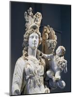 Detail of Marble Statue of Tyche, Goddess of Fortune, from Prusias Ad Hypium, Turkey-null-Mounted Giclee Print