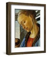 Detail of Mary from Madonna of the Eucharist-Sandro Botticelli-Framed Giclee Print