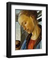 Detail of Mary from Madonna of the Eucharist-Sandro Botticelli-Framed Giclee Print