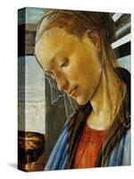 Detail of Mary from Madonna of the Eucharist-Sandro Botticelli-Stretched Canvas
