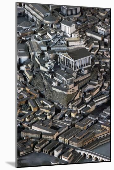 Detail of Model of Ancient Rome Preserved in Museum of Roman Civilization, Rome, Italy-null-Mounted Giclee Print