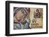 Detail of Mosaic of the Virgin and Child at Moni Hozoviotissis-Jon Hicks-Framed Photographic Print