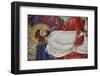 Detail of mosaic which depicts the burial of Jesus Christ, Holy Sepulchre Church, Jerusalem-Godong-Framed Photographic Print