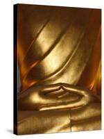 Detail of Mudra, Buddha Statue, Paris, France, Europe-null-Stretched Canvas