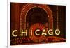 Detail of Neon Sign on Chicago Theater, Chicago, Illinois-null-Framed Photographic Print