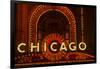 Detail of Neon Sign on Chicago Theater, Chicago, Illinois-null-Framed Photographic Print