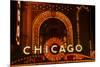 Detail of Neon Sign on Chicago Theater, Chicago, Illinois-null-Mounted Photographic Print