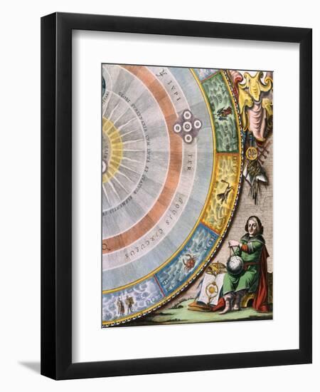 Detail of Nicolaus Copernicus from an Engraving of the Copernican System by Andreas Cellarius-Stapleton Collection-Framed Premium Giclee Print