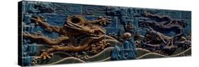 Detail of Nine-Dragon Wall, Beihai Park, Beijing, China-null-Stretched Canvas