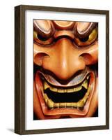 Detail of Noh Mask, Kyoto, Japan-Frank Carter-Framed Photographic Print