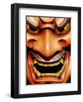 Detail of Noh Mask, Kyoto, Japan-Frank Carter-Framed Photographic Print