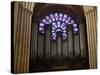 Detail of Notre Dame Cathedral Pipe Organ and Stained Glass Window, Paris, France-Jim Zuckerman-Stretched Canvas