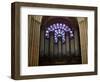 Detail of Notre Dame Cathedral Pipe Organ and Stained Glass Window, Paris, France-Jim Zuckerman-Framed Photographic Print