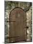 Detail of Old Wooden Door in Stone Wall, Tallinn, Estonia-Nancy & Steve Ross-Mounted Photographic Print