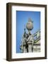 Detail of Os Meninos Da Graca Statues Supporting the Terrestrial Globe-G&M Therin-Weise-Framed Photographic Print