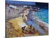 Detail of Overlooking Porthmeor Beach, St Ives, 2015-Andrew Macara-Stretched Canvas