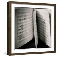 Detail of Page Music-Edoardo Pasero-Framed Photographic Print