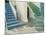 Detail of Painted Blue and Green Steps on Ios, Cyclades Islands, Greek Islands, Greece, Europe-Woolfitt Adam-Mounted Photographic Print