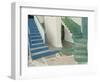 Detail of Painted Blue and Green Steps on Ios, Cyclades Islands, Greek Islands, Greece, Europe-Woolfitt Adam-Framed Photographic Print