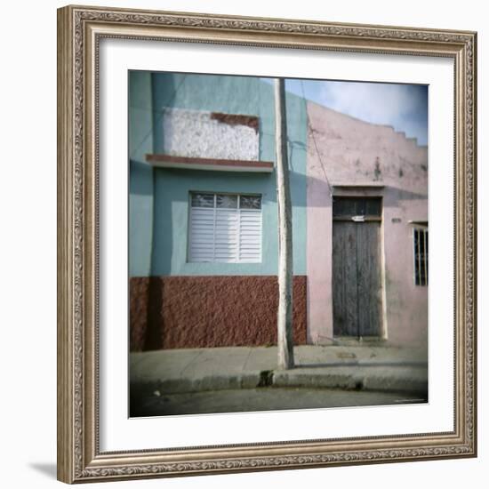 Detail of Painted Walls, Cienfuegos, Cuba, West Indies, Central America-Lee Frost-Framed Photographic Print